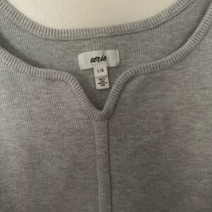 Aerie Heather Gray Knit Top